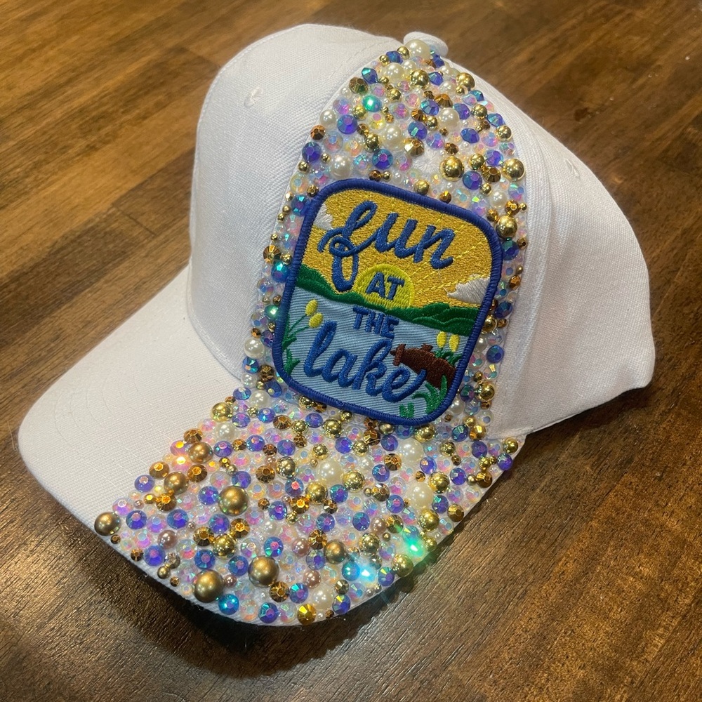 Fun at the Lake Beaded Cap
